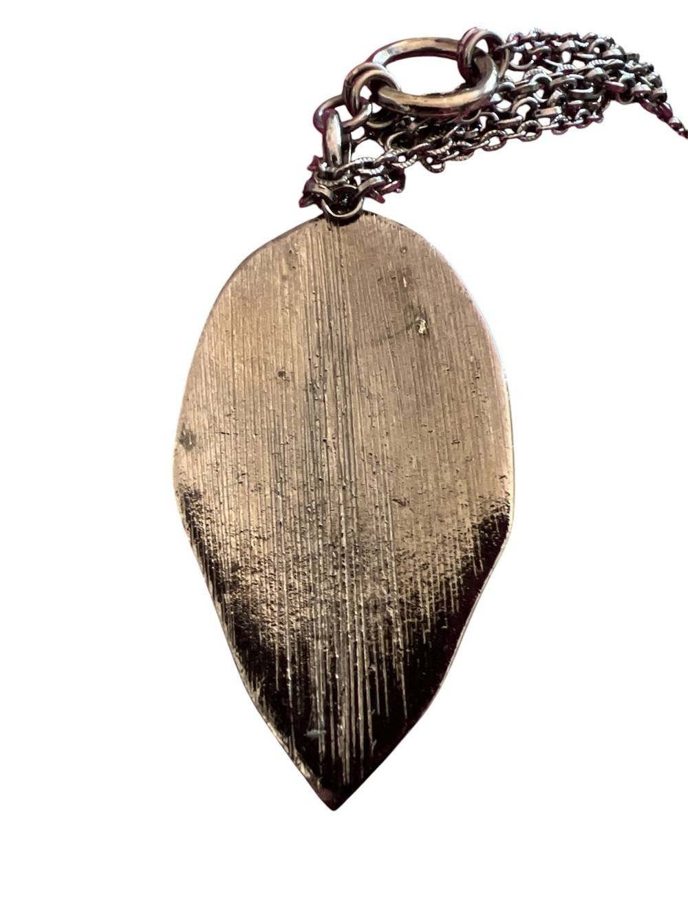 Cookie Lee Gold-Tone Crystal Leaf Pendant Necklace leaf is 3” long - Picture 4 of 4
